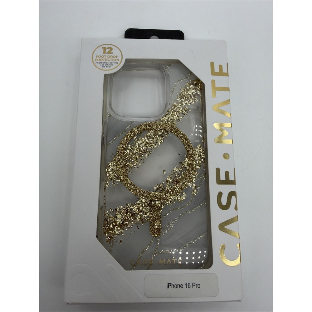 Case-Mate iPhone 16 Pro Max Case MagSafe - Stylish Marble - Karat Granite
